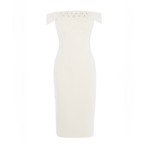 KAREN MILLEN
BEADED BARDOT PENCIL DRESS, SIZE 10 (AU 8) - Picture 8 of 8